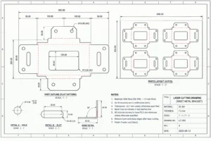 dwg file used for laser cutting process which is part of CAD file formats.