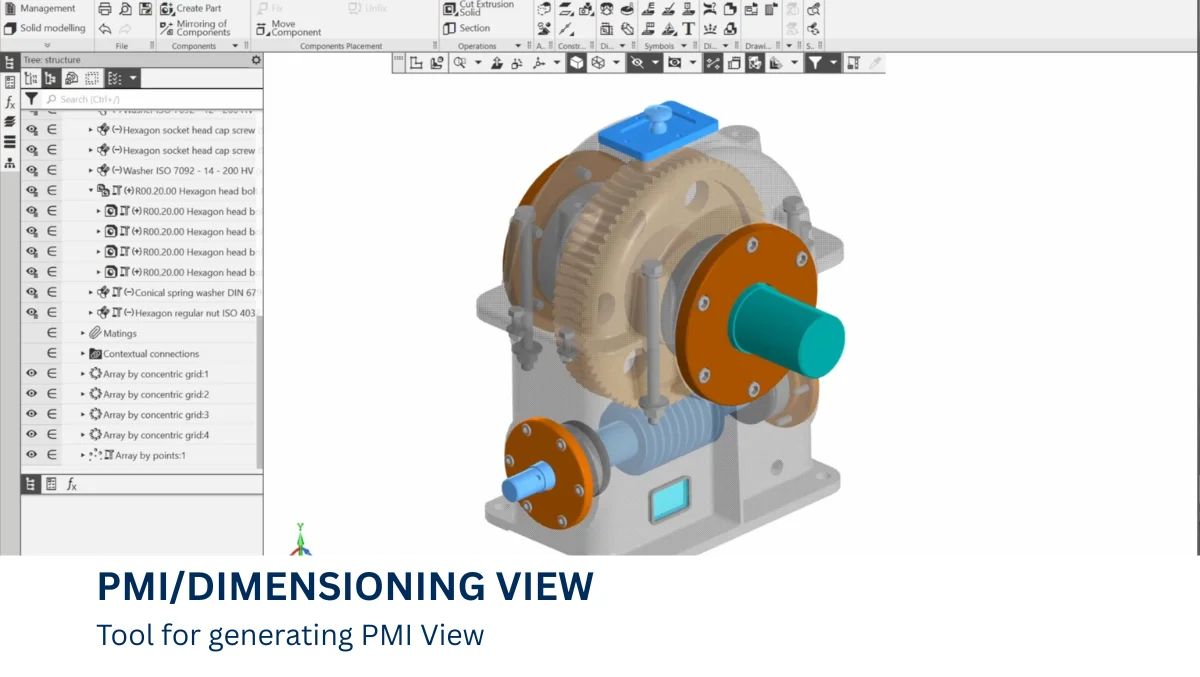 Generate PMI or Dimensioning view of models.